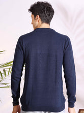 Navy Slim Fit pure cotton Knitted T-Shirt